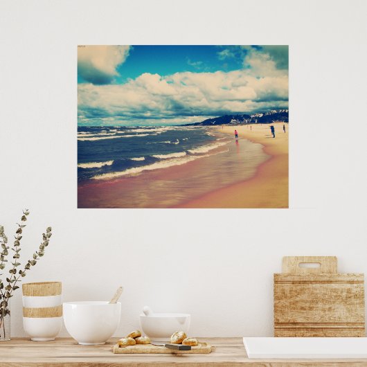 ビーチ ポスター (キッチン)