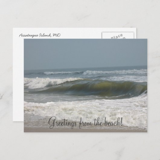 ビーチ! ポストカード (正面/裏面)