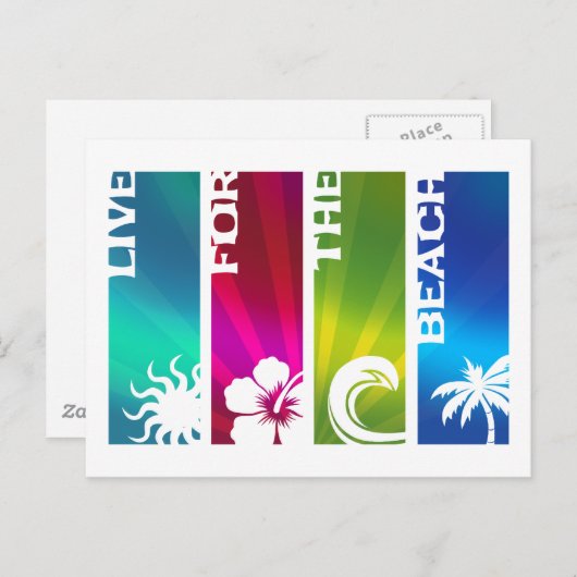 ビーチ ポストカード (正面/裏面)