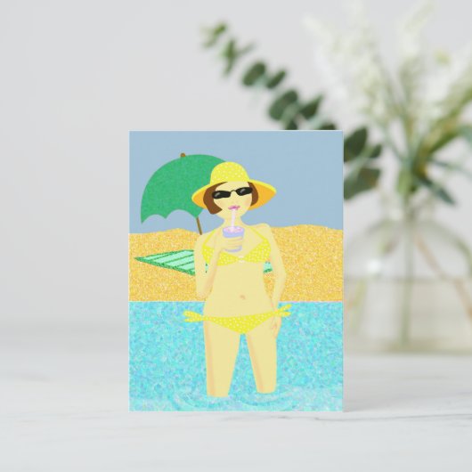 ビーチ ポストカード (スタンド正面)