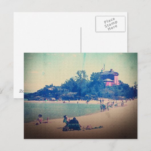 ビーチ ポストカード (正面/裏面)