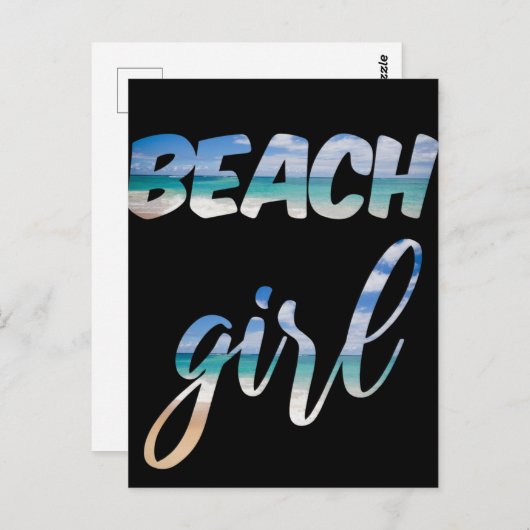 ビーチ ポストカード (正面/裏面)