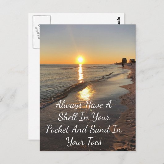 ビーチ ポストカード (正面/裏面)