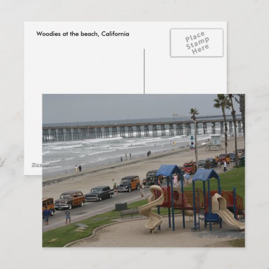 ビーチ ポストカード (正面/裏面)