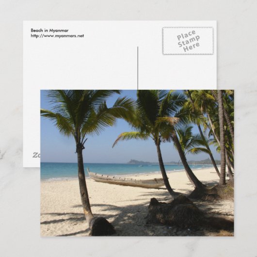 ビーチ ポストカード (正面/裏面)
