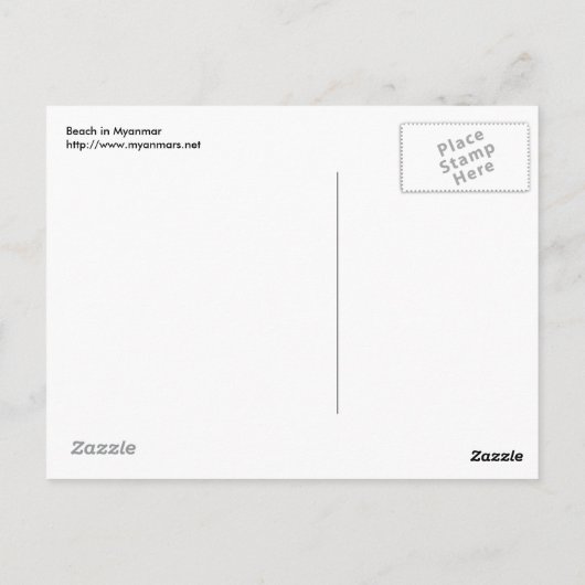 ビーチ ポストカード (裏面)