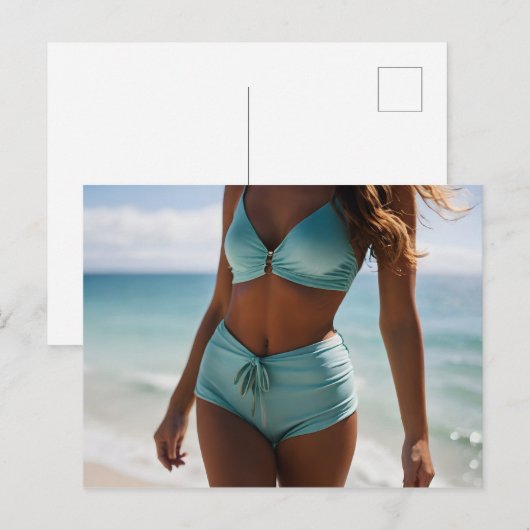 ビーチ ポストカード (正面/裏面)