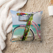 ビーチ|マイアミ、フロリダの自転車 クッション (ブランケット)