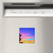 ビーチ |マグネット |ビーチは私のハッピープレイス マグネット (インサイチュ (食洗機))