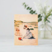 ビーチ。マザーズデイファインアートはがき ポストカード (スタンド正面)