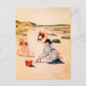 ビーチ。マザーズデイファインアートはがき ポストカード (正面)