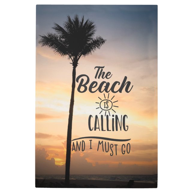 ビーチ メタルプリント (正面)