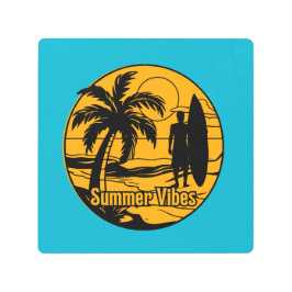 ビーチ メタルプリント