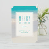 ビーチ「メリークリスマスパーソナライズされた」 シーズンカード (スタンド正面)