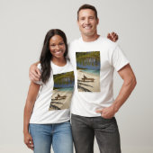ビーチ ヤシの木 デッキチェア Tシャツ (ユニセックス)