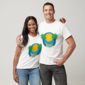 ビーチ ヤシの木 ハンモック Tシャツ (ユニセックス)