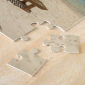 ビーチ、ヤシの木、ラウンジャー ジグソーパズル (側面)