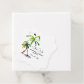 ビーチ、ヤシの木、海結婚ズ フェイバータグ (インサイチュ)