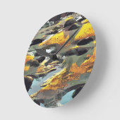 ビーチ ラウンド壁時計 (傾斜)