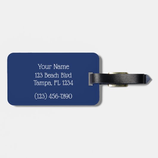 ビーチ ラゲッジタグ (裏面横)