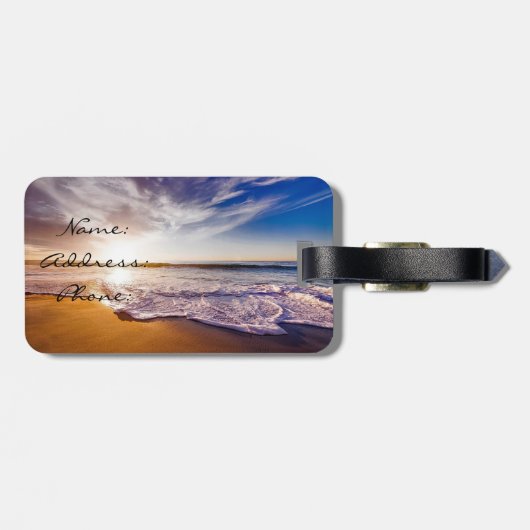 ビーチ ラゲッジタグ (裏面横)