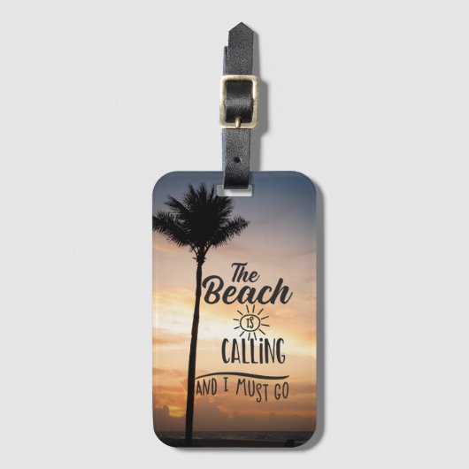 ビーチ ラゲッジタグ (正面縦)
