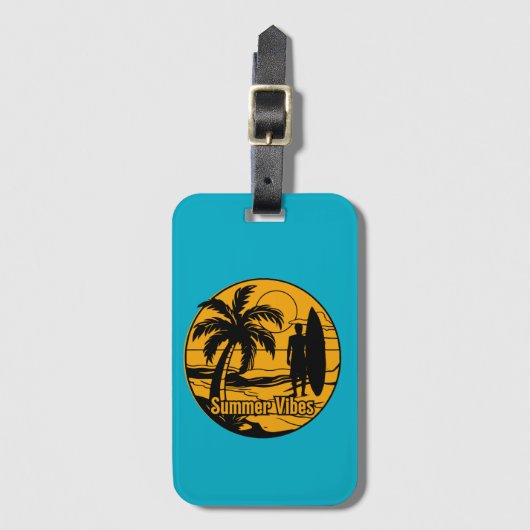 ビーチ ラゲッジタグ (正面縦)