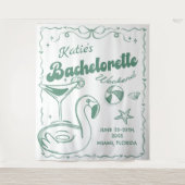 ビーチ ラスト トーサド グリーン  ブライズメイド パーティー タペストリー (正面)