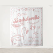 ビーチ ラスト トースト ピンク ブライズメイド パーティー タペストリー (正面)