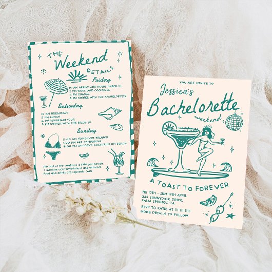 ビーチ ラスト トースト ファンキー バチェロレッテ ウィークエンド 招待状