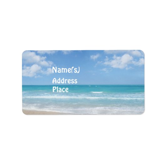 ビーチ ラベル (正面)