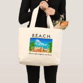 ビーチ ラージトートバッグ (正面(商品))