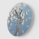 ビーチ ラージ壁時計 (傾斜)