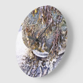 ビーチ ラージ壁時計 (傾斜)