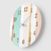 ビーチ ラージ壁時計 (傾斜)