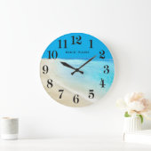 ビーチ ラージ壁時計 (ホーム)
