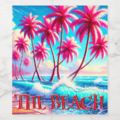 ビーチ ワインラベル (シングルラベル)