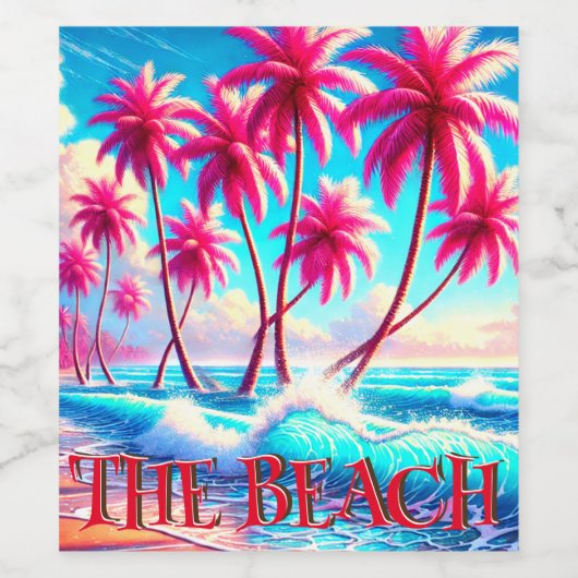 ビーチ ワインラベル (シングルラベル)