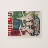 ビーチ、ヴィンテージスタイル ジグソーパズル (横)