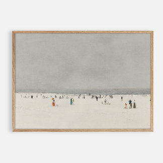 ビーチ。ヴィンテージ ポスター