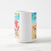 ビーチ、休暇 コーヒーマグカップ (中央)