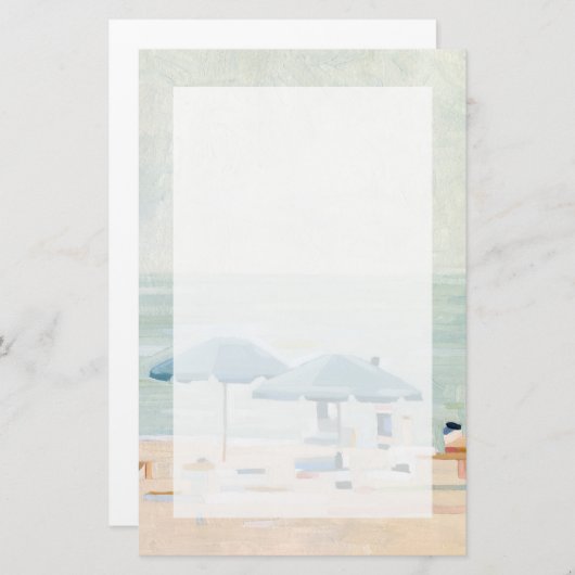 ビーチ 便箋 (正面/裏面)