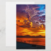 ビーチ 便箋 (正面/裏面)