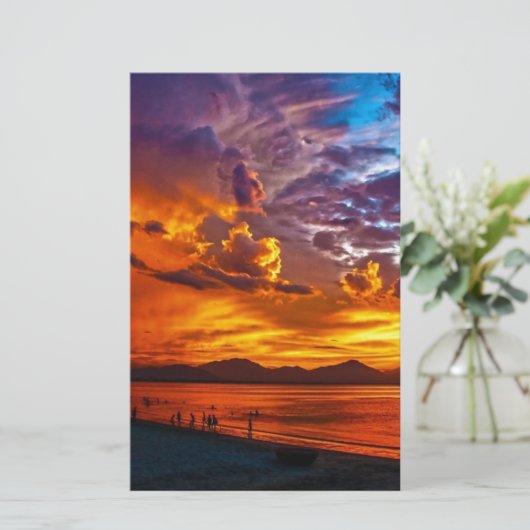 ビーチ 便箋 (スタンド正面)