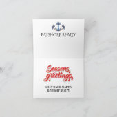 ビーチ　個人　不動産　ビジネス　クリスマス カード (内部)