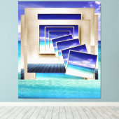 ビーチ:内の写真 キャンバスプリント (インサイチュ (ウッドフロア))