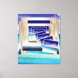 ビーチ：内の写真 キャンバスプリント