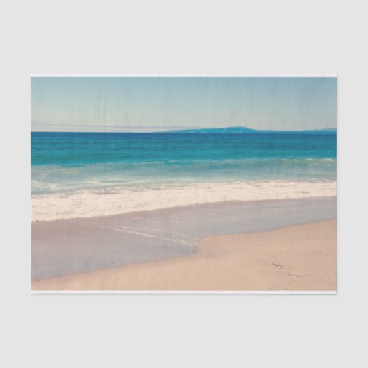 ビーチ 写真 海 青 風景 薄葉紙 (正面)