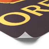 ビーチ&凧 – オレゴン海岸 ポスター (角)