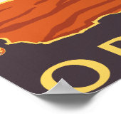 ビーチ&凧 – オレゴン，リンカーンシティ ポスター (角)